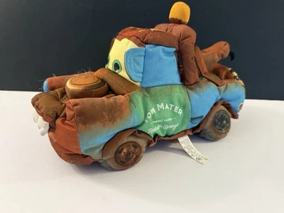 Camión de remolque de felpa suave Disney Pixar Cars Talking & Joking Mater 2011 probado funciona Foto 1 de 4