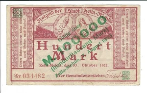 Notgeld - Zella-Mehlis - Großnotgeld - 100000 Mark auf 100 Markschein - 1923 - Picture 1 of 2