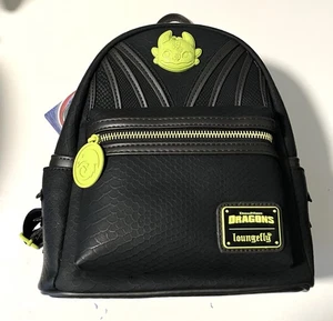 Loungefly How To Train Your Dragon zahnloser strukturierter Mini Rucksack Neu mit Etikett - Bild 1 von 4