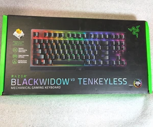 Teclado mecánico para juegos Razer BlackWidow V3 Tenkeyless con cable diseño de EE. UU. - NUEVO - Imagen 1 de 4