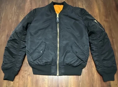 Chaqueta de bombardero reversible Alpha Industries talla mediana ropa de defensa de EE. UU. NUEVA SIN ETIQUETAS Foto 1 de 4