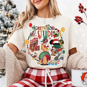 Camisa de Navidad Mickey And Friends WDW, Camiseta de Navidad Magic Kingdom - Imagen 1 de 4