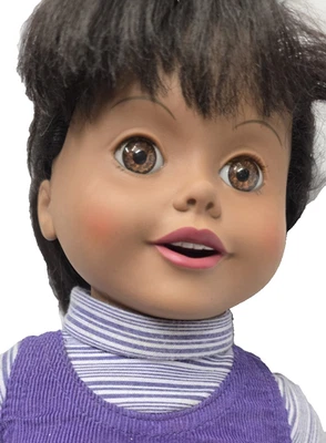 Interactive "Amazing Ally" Vtg 1999 Playmates 18" Doll Med Brown Skin &Eyes #2 - Image 1 of 4