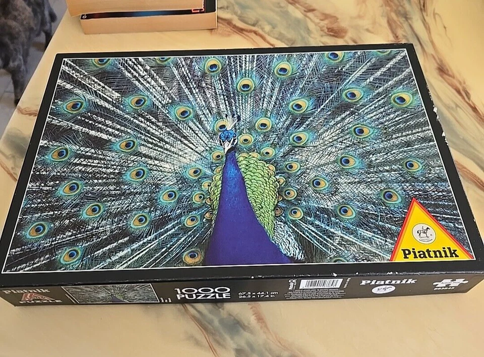 Пазл Piatnik Peacock 1000 шт. Plume Zoo Animal 26,5 дюйма x 17,4 дюйма No563843 - Изображение 1 из 4
