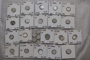 🧭 🇧🇶 NETHERLANDS ANTILLES 1/10 GULDEN + 10 CENTS COIN COLLECTION B66 #551 - Picture 1 of 3