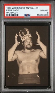 1973 Wrestling Annual #6 Ernie Ladd Hand Cut PSA 8 NM-MT Wrestling Card - Picture 1 of 2