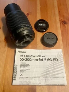 Nikon DX AF-S Zoom-NIKKOR 55-200mm f/4-5.6G ED {FULLY TESTED} with accessories - Picture 1 of 6
