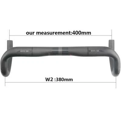 Road Bicycle Carbon Drop Bar External Routing Racing Bike HandleBars 31.8mm - Image 1 of 4