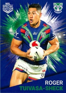 2021 NEW ZEALAND WARRIORS NRL Card ROGER TUIVASA-SHECK Rivalry Special - Picture 1 of 2