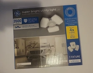GE LED 30W Daylight Super Bright Utility Light Fixture - White - Picture 1 of 2
