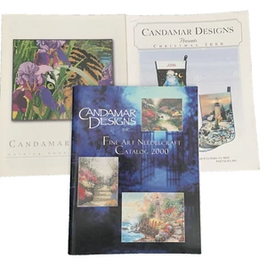 Vintage Lot Candamar Designs Katalog 2000 LAGERWARE Nadelspitzen-Set Weihnachten Kinkade - Bild 1 von 14