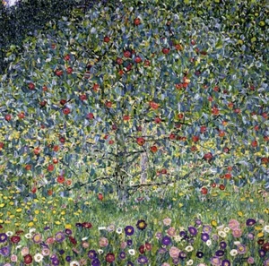 Gustav Klimt Apple Tree Repro,Quality Hand Painted Oil Painting Art Wall Decor - Picture 1 of 7