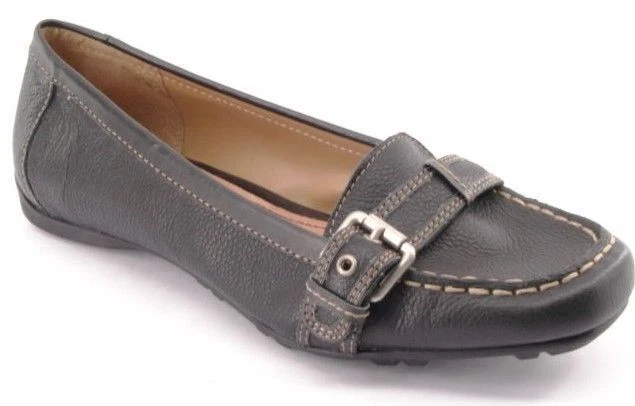 Новый CROFT & BARROW женщин черный кожаный мокасины плоский вождения повседневная обувь Sz 7,5 M  - Изображение 1 из 1