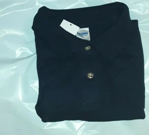 Gildan Ultra Cotton Navy Polo Ladies Medium - Picture 1 of 2