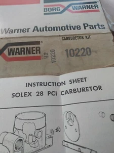 1958 To 1966 Goliath German Tanus Lloyd Arabella VW Solex 28 PCI Carb Kit - Picture 1 of 3