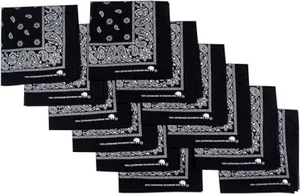 Elephant Brand Bandanas 100% Cotton Since 1898 Bandana Gift -12 Pack Assorted - Picture 1 of 10
