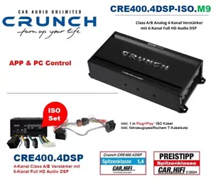 Crunch CRE400.4DSP-ISO.M9 DSP Verstärker kompatibel mit Mercedes C-Klasse W205 - Bild 1 von 21