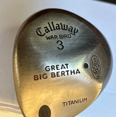 Callaway Titanium Great BIG BERTHA War Bird LH 3 madera grafito varilla flexible firme Foto 1 de 4