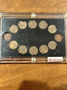 Wheat and Lincoln Cent Error display - Picture 1 of 3