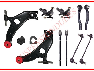 Kit completo de suspensión delantera de 12 piezas + bujes para Toyota Sienna 2004-2010 Foto 1 de 4