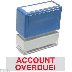 Account Overdue! - JYP PA1040 Pre-Inked Rubber Stamp (Red Ink) - Picture 1 of 2
