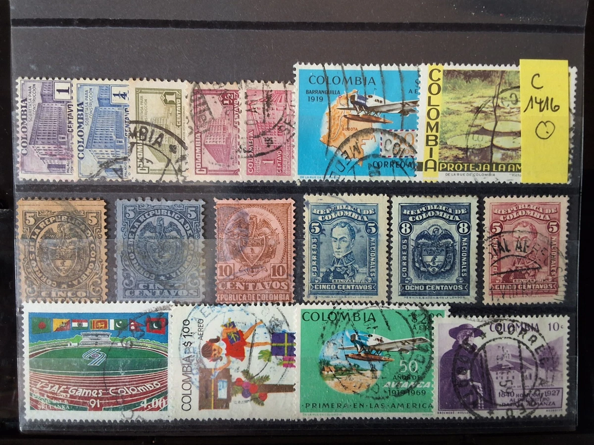 Prophila Collection: 25 Verschiedene Briefmarken Aus Kolumbien – Ideal Für Sammler Und Entdecker