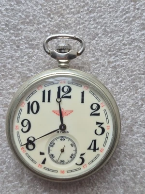 MOLNIJA railway vintage mechanical pocket watch, Rolex from SSSR, perfect - Image 1 of 4