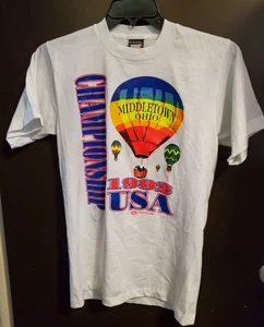 90s Middletown Ohio Hot Air Balloon Championship Single Stitch T-Shirt Size M - Bild 1 von 4