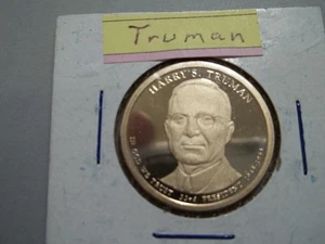 "S" Proof H.S. Truman Presidential Dollar Coin from Proof set (PP33) - Picture 1 of 1