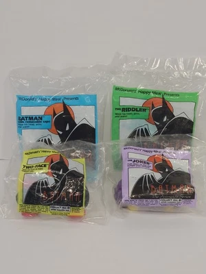 MCDONALD’S HAPPY FOOD 1993 BATMAN LA SERIE ANIMADA - JUEGO DE 4/8 - NUEVO SELLADO Foto 1 de 4
