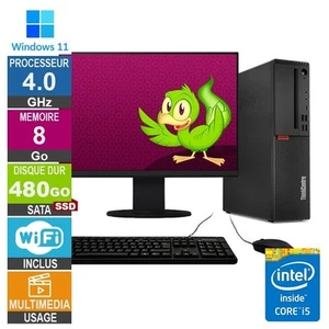 Lenovo M720s i5-8400 4GHz 8Go/480Go SSD Wifi W11 + Ecran 27 - Photo 1/1