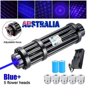 Upgraded Blue Laser Pointer Match Pen Beam Lights Adjustable & Battery - Picture 1 of 11
