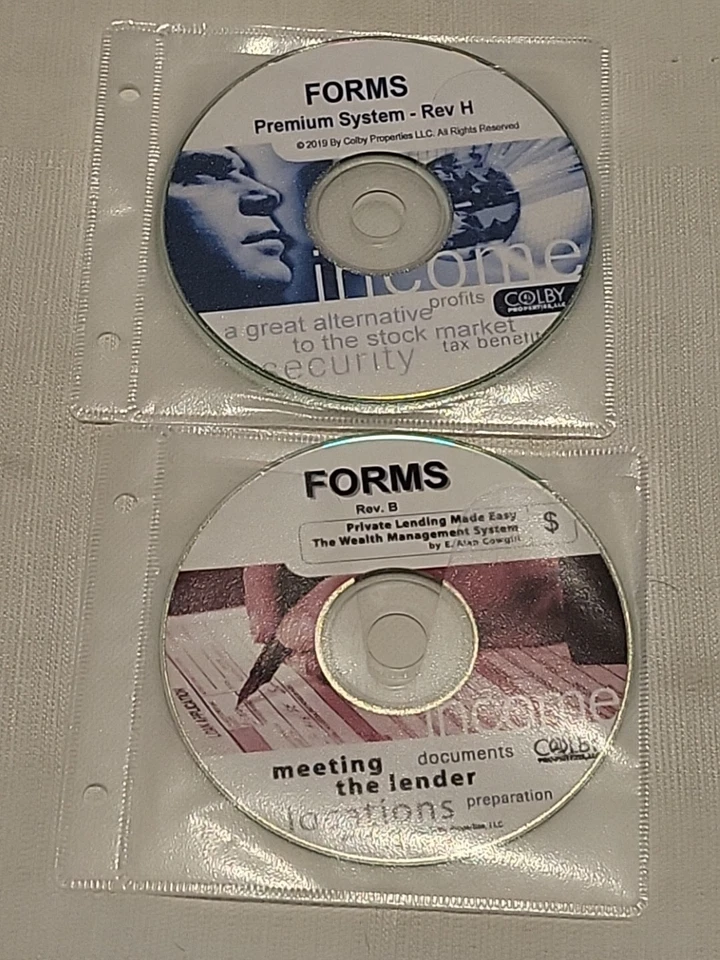 Alan Cowgill Premium - Private Lending System - 2 Disc FORMS Information CD kit - Image 1 of 1