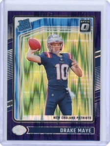 Drake Maye 2024 Donruss Optic Purple Shock Rated Rookie #229 RC Patriots - Bild 1 von 2