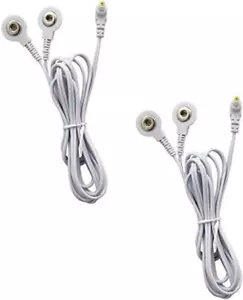 Robuste TENS-Zuleitungsdrähte 2,35 mm geschirmter Stecker TENS bis 3,5 mm Schnappelektrodendrähte - Bild 1 von 12