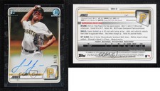 2020 Bowman Draft Chrome Picks Black Refractor /75 Jared Jones #CDA-JJ Auto