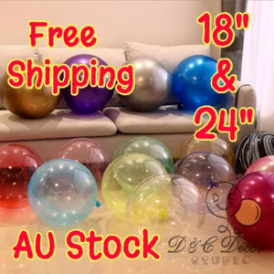 Clear Balloon Giant Crystal Bubble Balloon Party Wedding Birthday Decor bobo - Picture 1 of 9