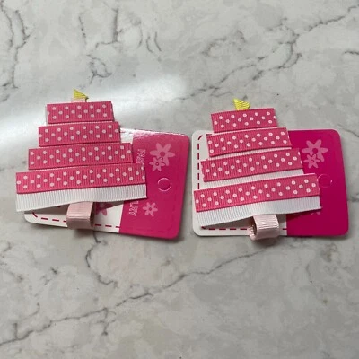 Moda Joyería Niñas Accesorios Lunares Cumpleaños Pastel Clip de Pelo Set de 2 Foto 1 de 4