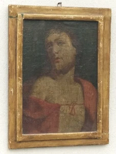 Cristo Incoronazione di Spine Ecce Homo Olio su Tela scuola italiana XVII Secolo - Imagen 1 de 8