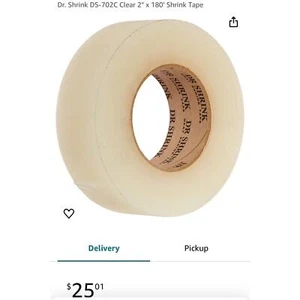 Clear 2” X 180’ Shrink Tape - Fast Shipping, Make an Offer - Picture 1 of 1