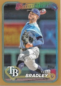 2024 Topps Serie 2 TAJ BRADLEY FS DORADO Paralelo #a/2024 -TAMPA BAY RAYS- #589 - Imagen 1 de 1
