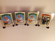 Lot of 4 1972 Topps Johnny Bench Baseball Cards