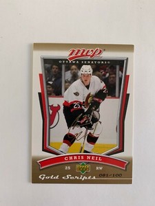 2007-08 Upper Deck MVP Gold Script #254 Chris Neil 081/100 - Ottawa Senators