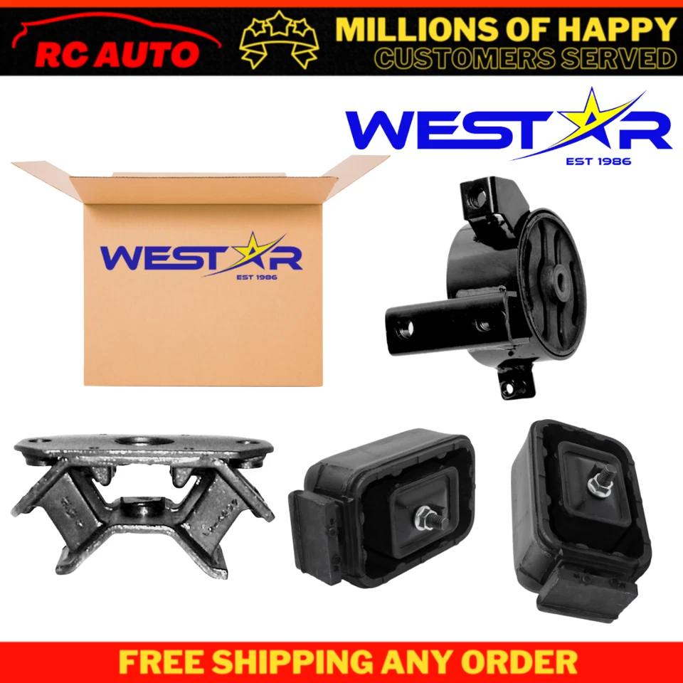 Engine Motor & Trans Mount 4PCS Set for 1991-1998 Suzuki Sidekick 1.6L 2Door - Image 1 of 4