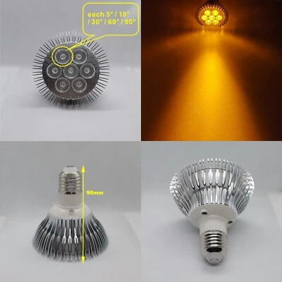 21W 585nm~590nm Yellow LED Lamp Spot Light Bulb PAR30 for Therapy Plant E26 E27 - Image 1 of 4