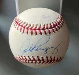 Alex Rogriguez + Derek Jeter Signed Baseball Rawlings MLB HOF Steiner /500 - Picture 1 of 5