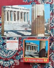 VINTAGE 1950's MID CENTURY BUILT RITE JIGSAW PUZZLE PARTHENON ATHENS GREECE