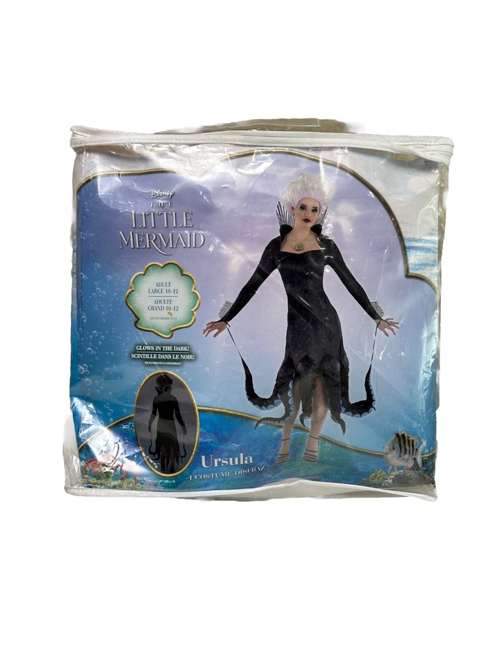 Disney Villains Ursula Deluxe Costume - Size Large 10-12 NEW! - Image 1 of 2