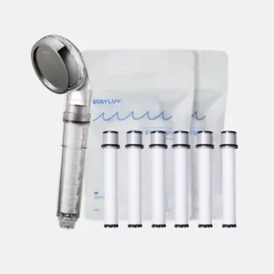 Body Luv Puresome Shower Head 1EA + Filter 6EA Set Water Filter Purifier - Picture 1 of 13