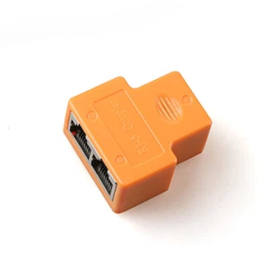 RJ45 Acoplador Red Ethernet LAN Divisor Adaptador Conector Cabezal de Transferencia 2 Piezas - Imagen 1 de 9